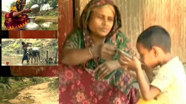 ময়মনসিংহের ১০ গ্রামে খাবার পানির জন্য হাহাকার