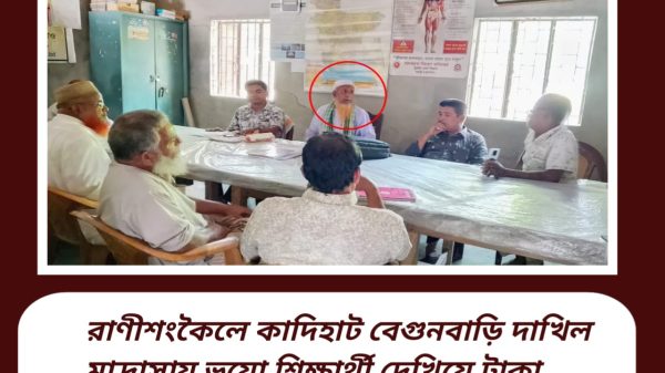 রাণীশংকৈলে কাদিহাট বেগুনবাড়ি দাখিল মাদ্রাসায় ভুয়ো শিক্ষার্থী দেখিয়ে টাকা আত্মসাৎ ও অনিয়মের অভিযোগ