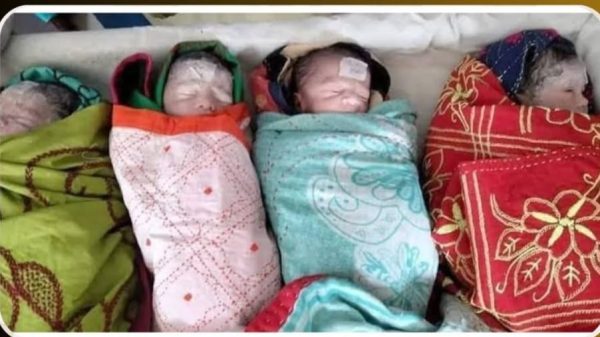 উখিয়ার পালংখালীতে প্রবাসী'র স্ত্রী ইয়াছমিন আক্তার একসঙ্গে ৪ সন্তান জন্ম দিলেন।